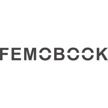 Logo de la marque Femobook sur un moulin à café électrique portable et rechargeable