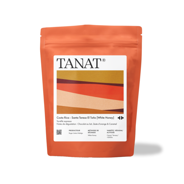 Café Santa Teresa El Toño Costa Rica aux notes de chocolat au lait, zeste d’orange et caramel – espresso gourmand, rond et complexe